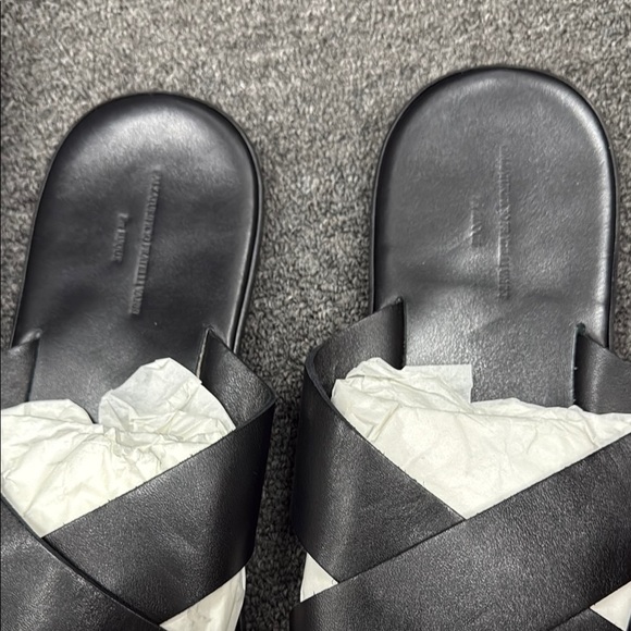 Fratelli Vanni for rijoux Black Leather Sandals